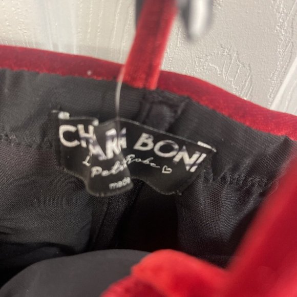 CHIARA BONI LA PETITE ROBE  Women's Moa Velvet Tank Top Garnet Italy! $595 - Picture 4 of 5